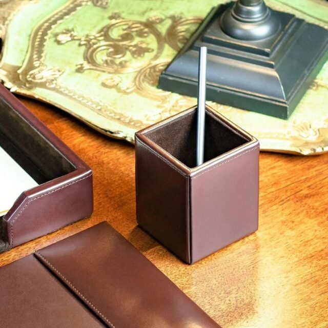 Atelier Leather Pen Cup